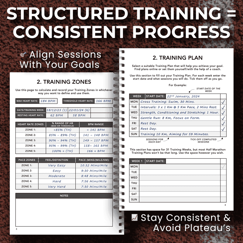 Half Marathon Training Logbook