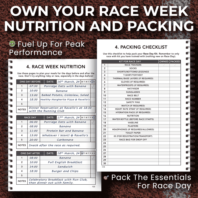 Half Marathon Training Logbook