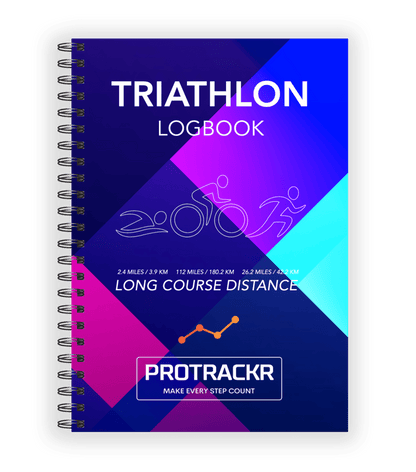 Long Course Distance/Ironman Training Logbook, Neon Cover