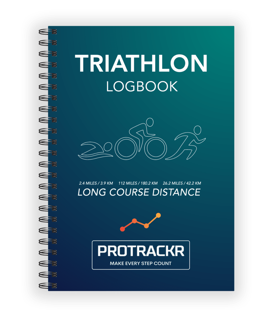 Long Course Distance/Ironman Training Logbook, Turquoise Cover