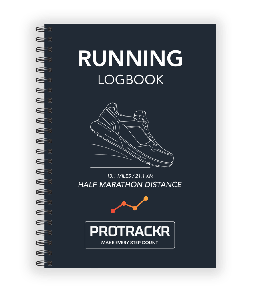 Half Marathon Training Logbook, Navy Cover
