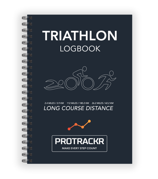 Long Course Distance/Ironman Training Logbook, Navy Cover