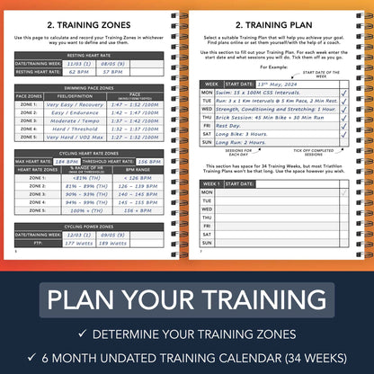 Long Course Distance/Ironman Training Logbook - Plan Your Training