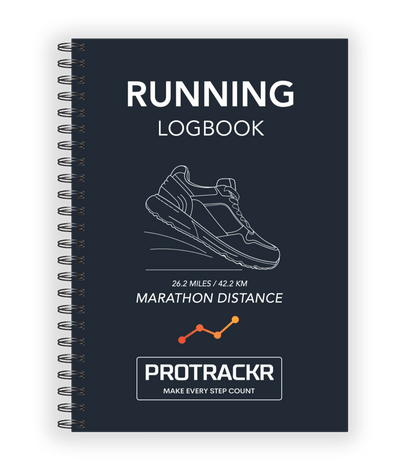 Marathon Training Logbook, Navy Cover