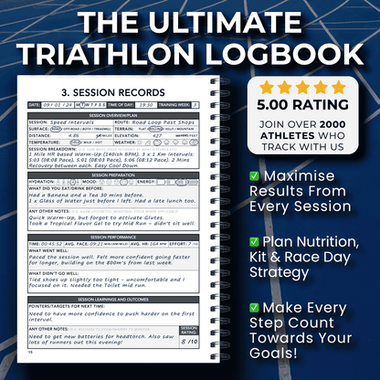 Long Course Distance Triathlon Training Logbook