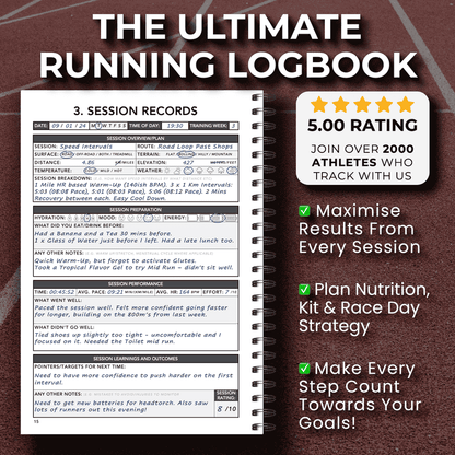 Ultra Marathon Training Logbook