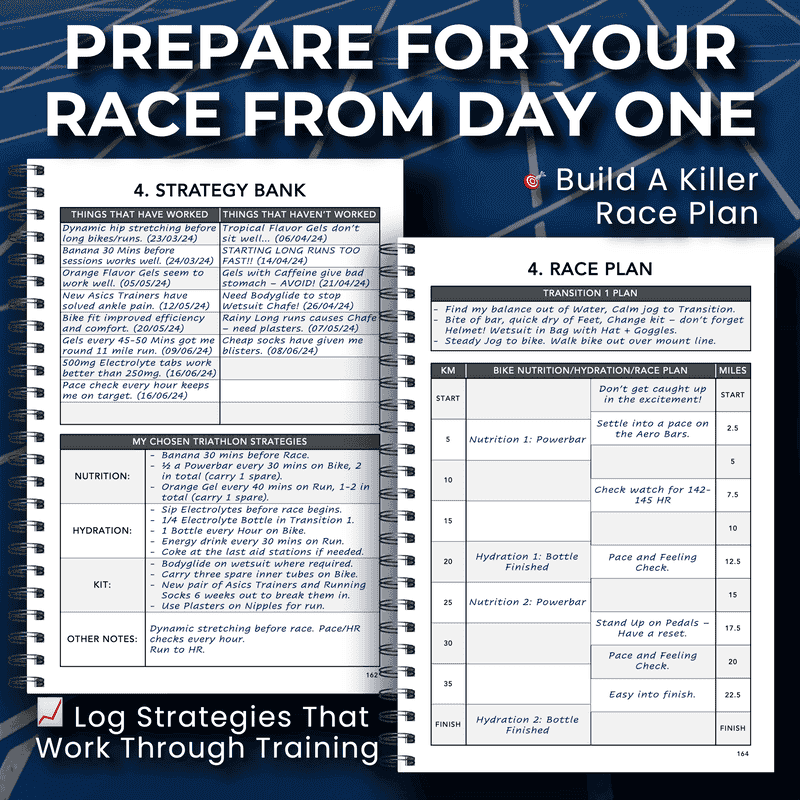 Standard Distance Triathlon Training Logbook