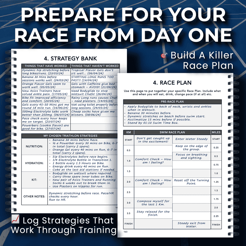 Long Course Distance Triathlon Training Logbook