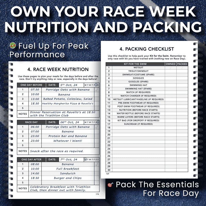 Long Course Distance Triathlon Training Logbook
