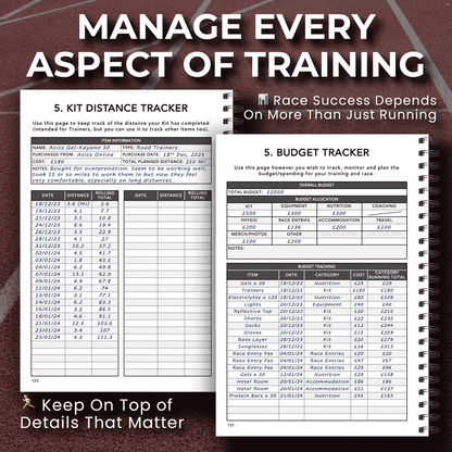 Ultra Marathon Training Logbook