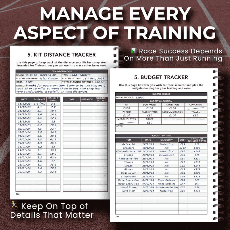 10Km Training Logbook
