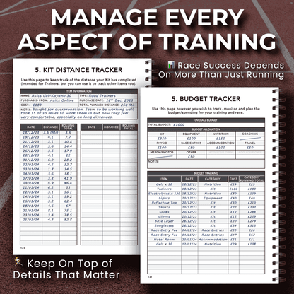 10Km Training Logbook