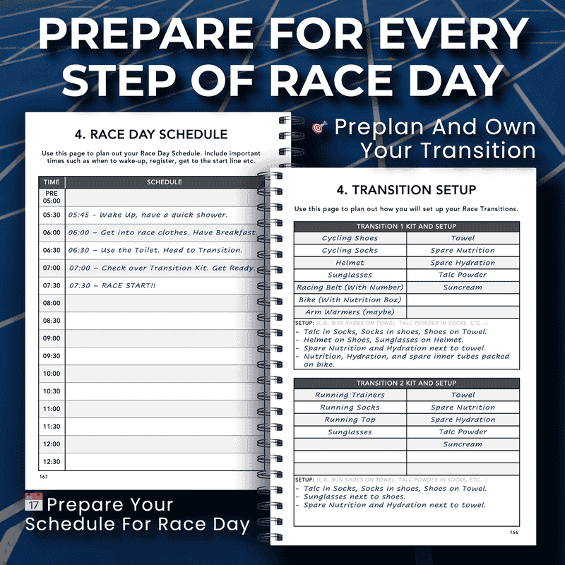 Middle Distance Triathlon Training Logbook