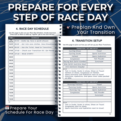 Long Course Distance Triathlon Training Logbook