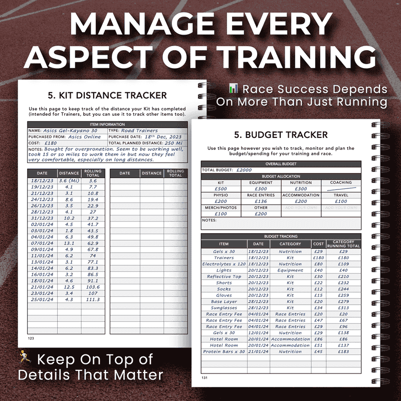 Marathon Training Logbook