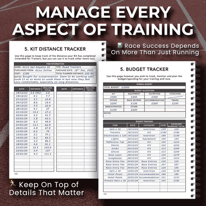 Marathon Training Logbook